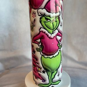 20oz skinny Tumbler Grinch